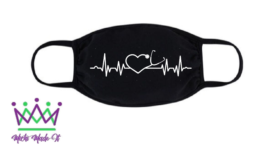Stethoscope HeartBeat Face Masks