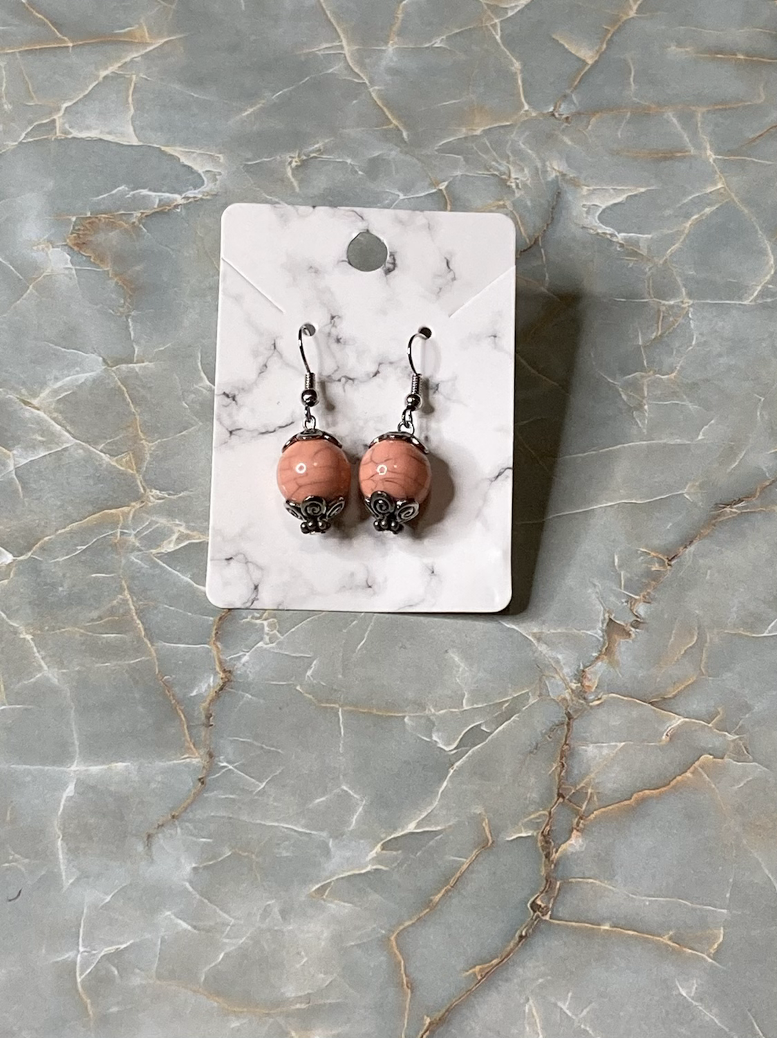 Exotic Peach Earrings