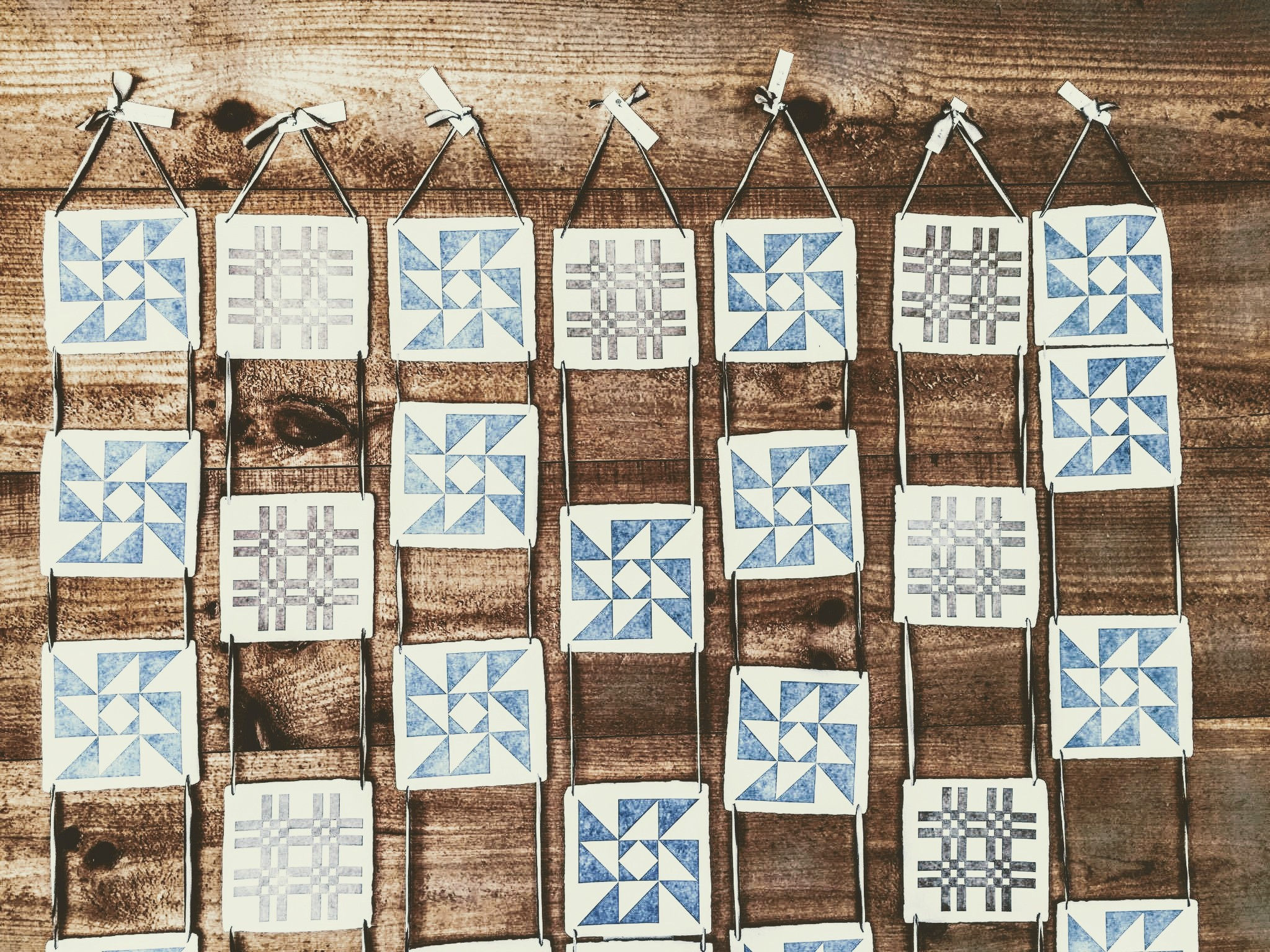 letterpress quilt by American Tumbleweed
