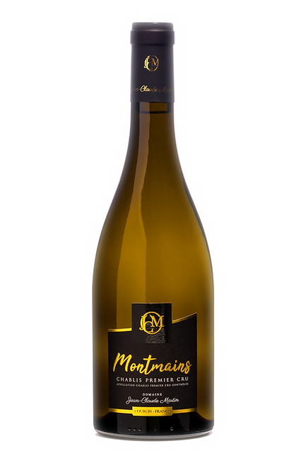 Bouteille de chablis 1er cru Montmains fut de chene