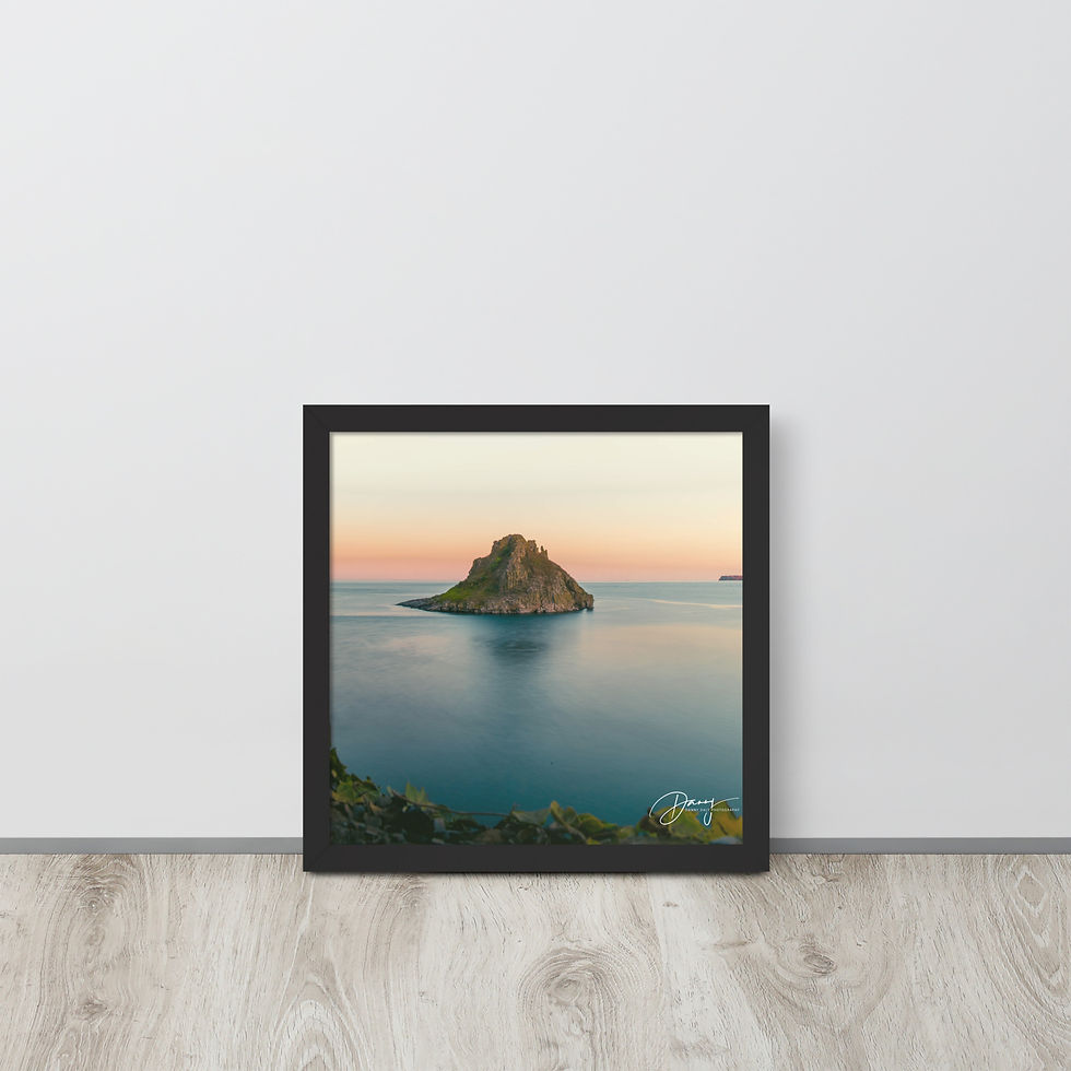 Thumbnail: Thatcher Rock Framed photo paper poster