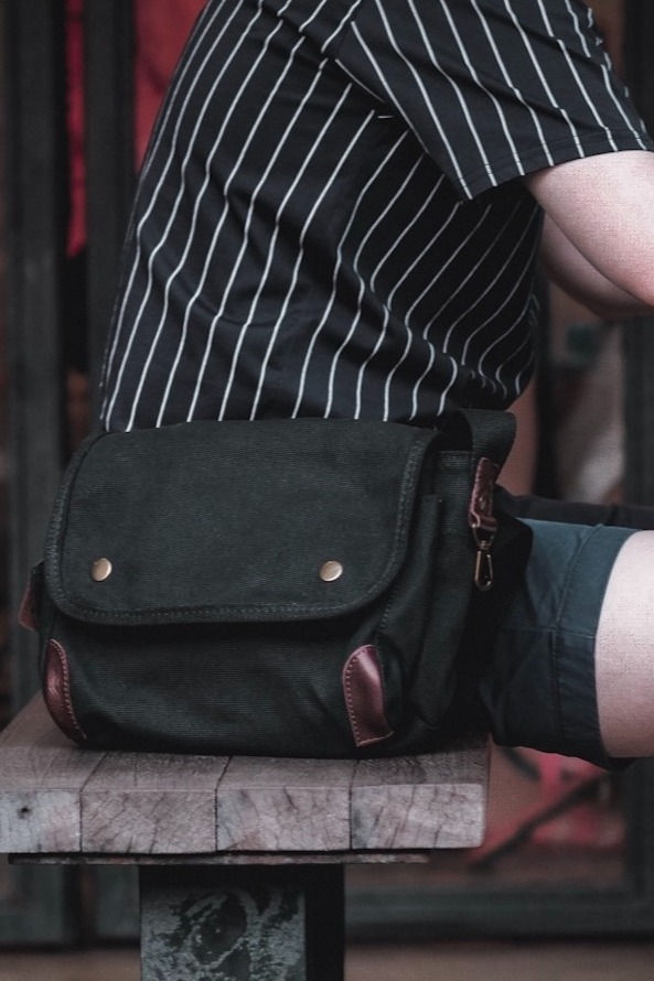 Thumbnail: ADAM SATCHEL BAG - BLACK