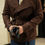 Thumbnail: CARLO VELVET JACKET in BROWN