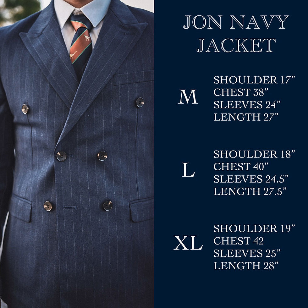Thumbnail: RMC - JON NAVY SUIT SET (Set of 3)