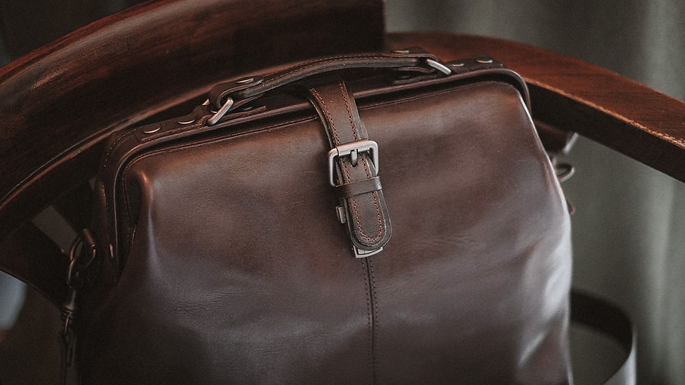 Thumbnail: LARGE DOCTORE BAG - CIGAR BROWN
