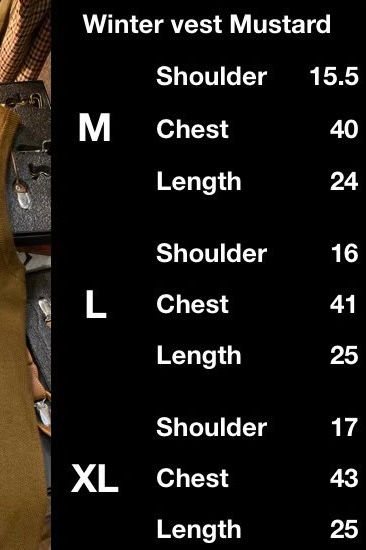 Thumbnail: WINTER VEST - MUSTARD