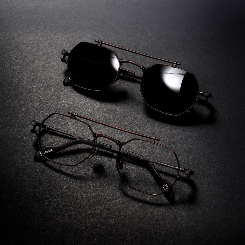 Thumbnail: ISAAC TITANIUM COPPER - SUNGLASSES SEPIA