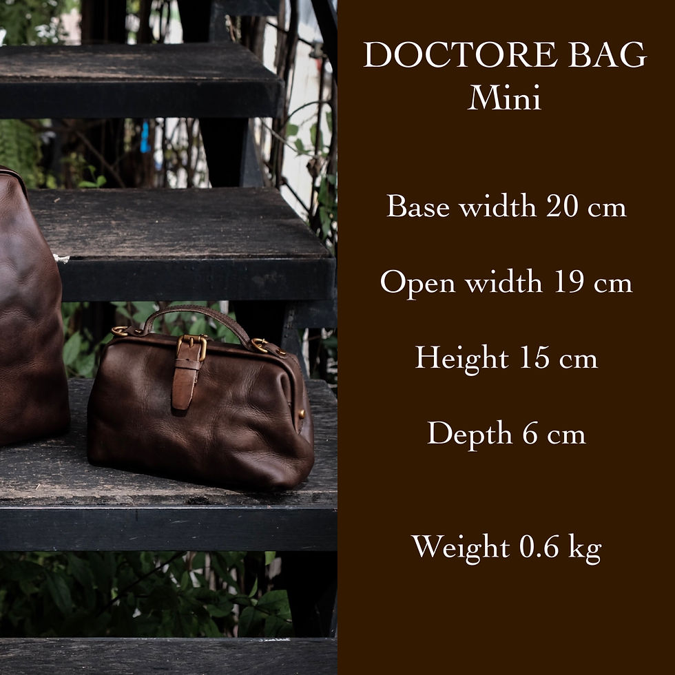 Thumbnail: MINI DOCTORE BAG - CIGAR BROWN