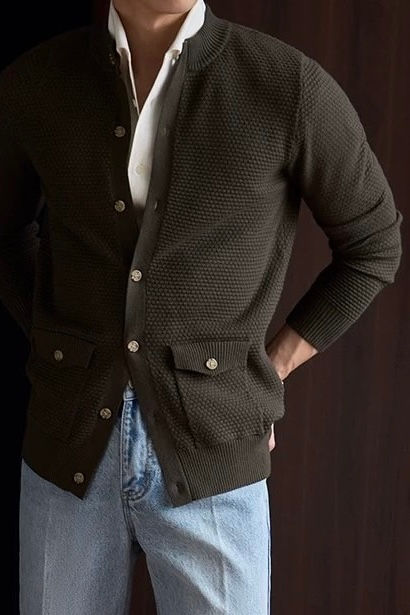 Thumbnail: RMC - MARCO CARDIGAN in GREEN