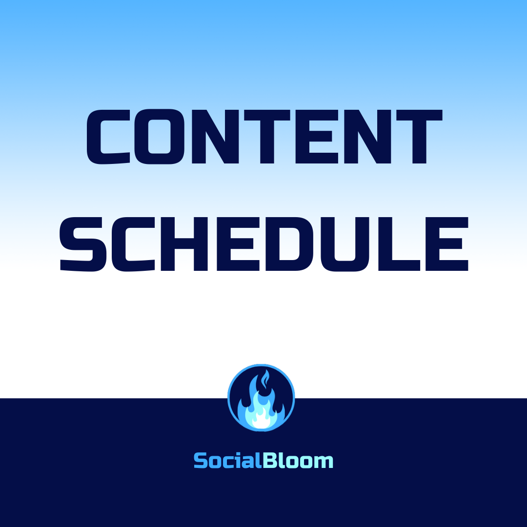 Content Schedule
