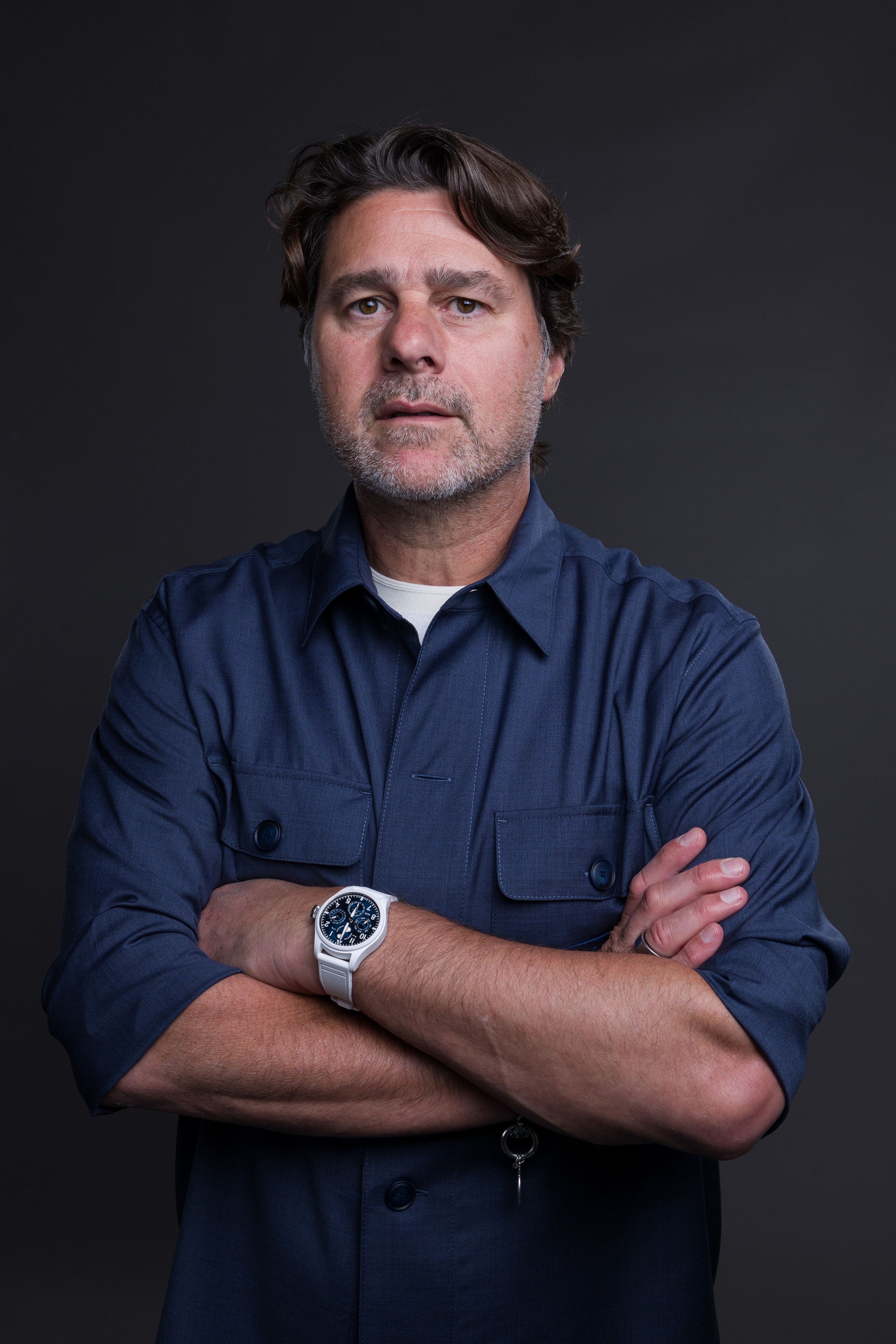 Mauricio Pochettino Wears IWC’s White Ceramic Big Pilot Perpetual Calendar