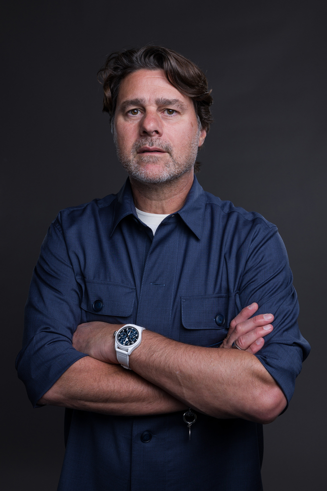 Mauricio Pochettino Wears IWC’s White Ceramic Big Pilot Perpetual Calendar