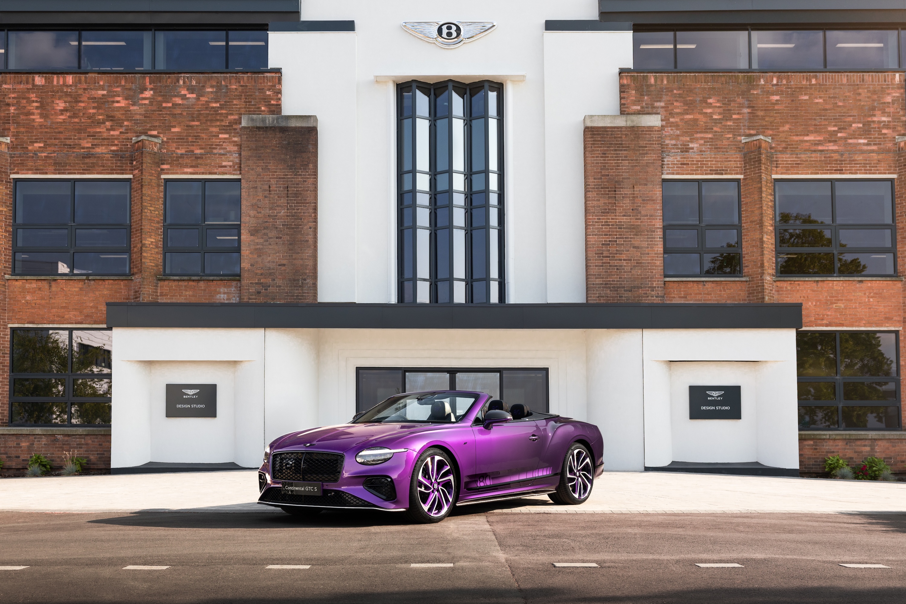 Bentley celebrates 80 years at Crewe with a purple Mulliner Continental GTC