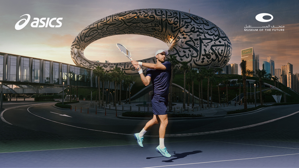 ASICS Turns Dubai’s Museum of the Future Into a Tennis Court