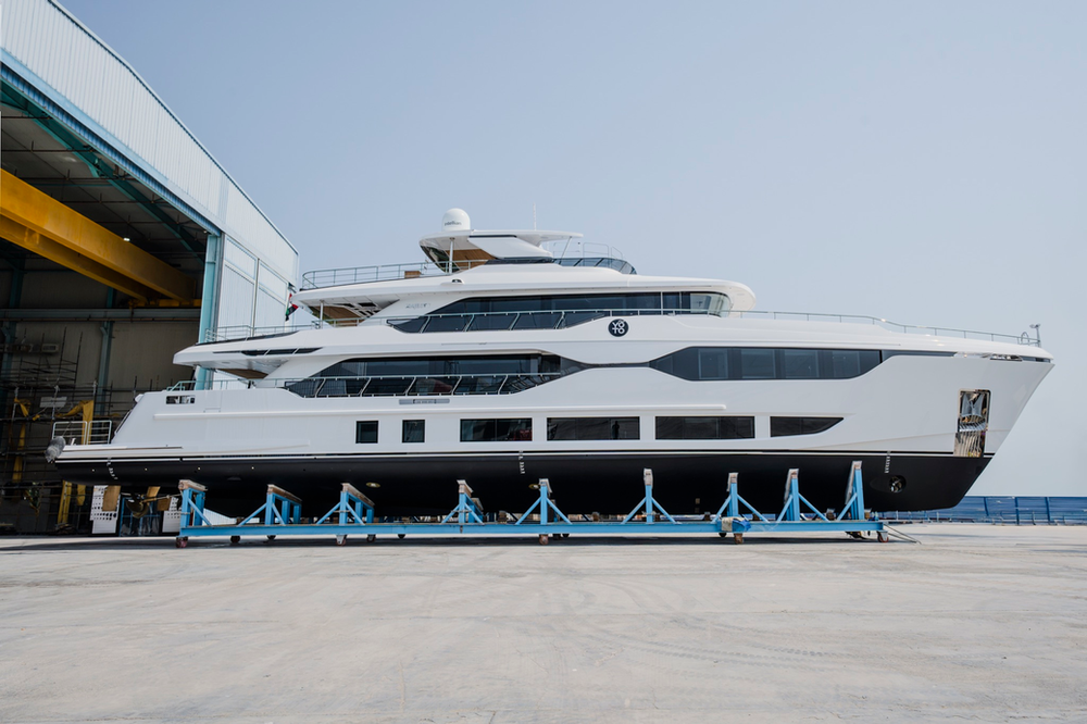 Majesty 120 Enters the Water at the UAE Shipyard