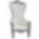 RENTAL - White and Silver Throne Chair