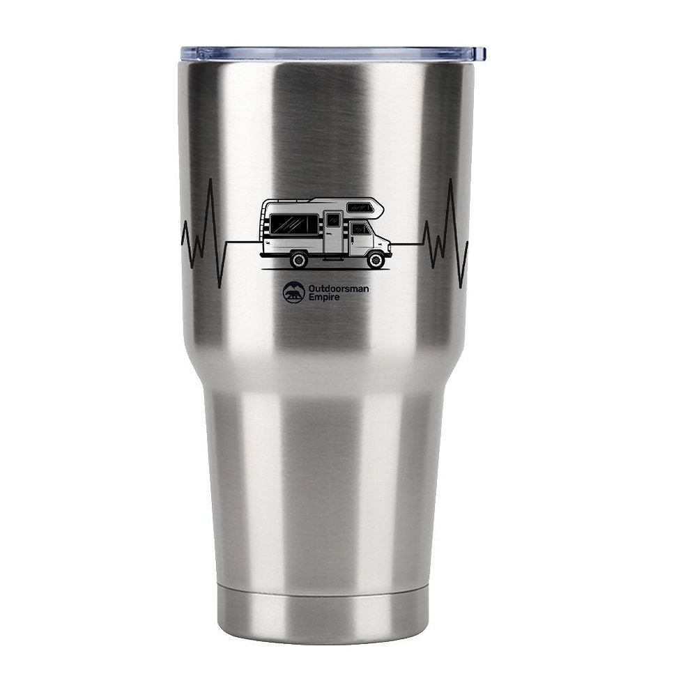 Miniatura: Camping Cardiogram 20oz Insulated Vacuum Sealed Tumbler