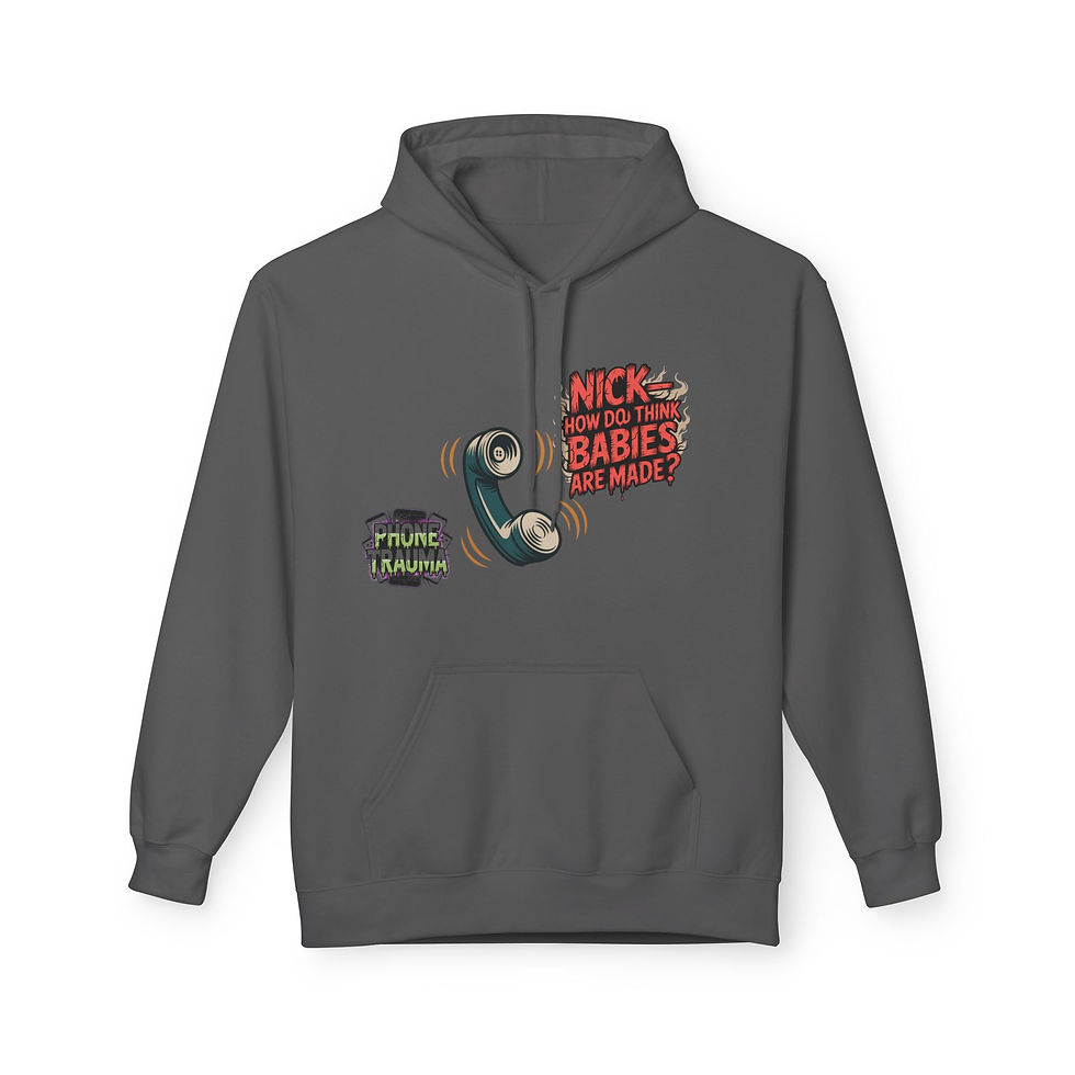 Thumbnail: Ringing Phone' Graphic Hoodie for Honest Moments