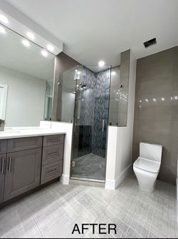Modern bathroom renovation