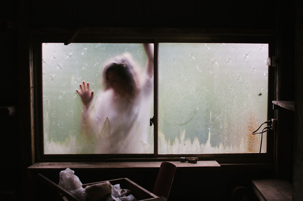 Scary Window Silhouette