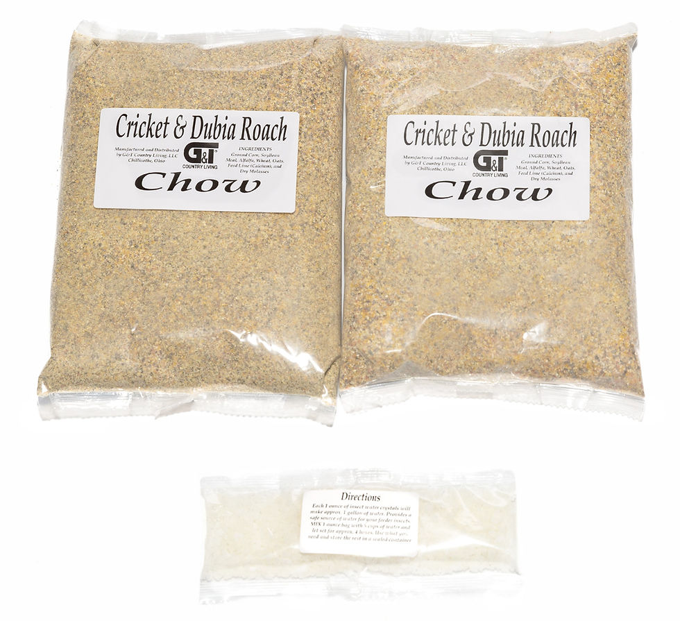 Thumbnail: Cricket and Dubia Roach Chow (2 Lbs.) - (1 Oz. Water Crystals)