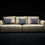 Thumbnail: Cream Leather Sofa 3 Seater Palermo - 3 Seater - A306B Front View