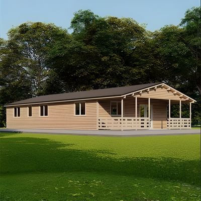 4 Bedroom A Log House 8m x 17m