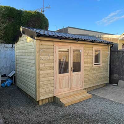 garden room log cabin