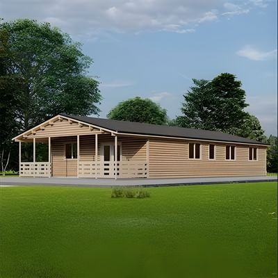 4 Bedroom A Log House 8m x 17m