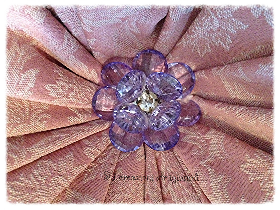 Miniatura: Elegante cuscino rotondo art. 06