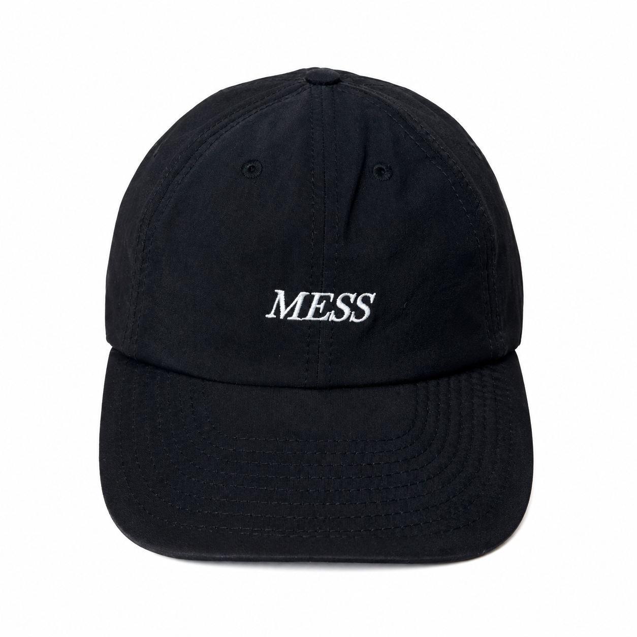 Mess Unstructured Cap - Logo - Black