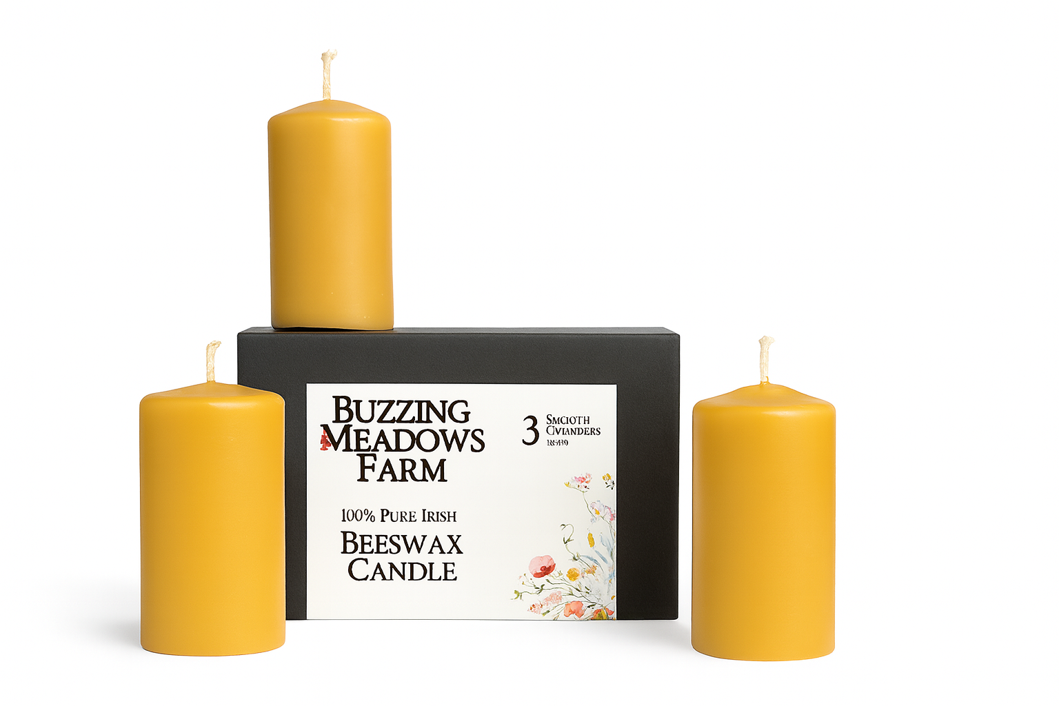 Handcrafted Pillar Candle - Small Cylinder