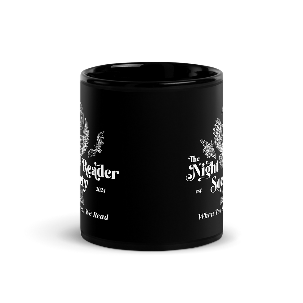 Thumbnail: Night Reader Society Black Glossy Mug