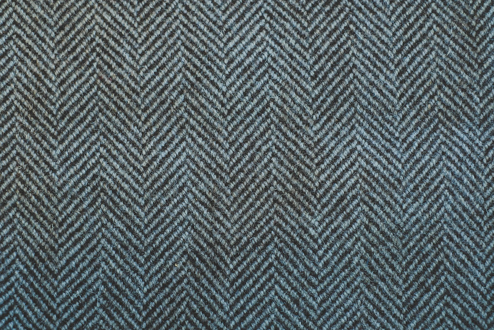 Thumbnail: Heavy herringbone wool fabric- gray