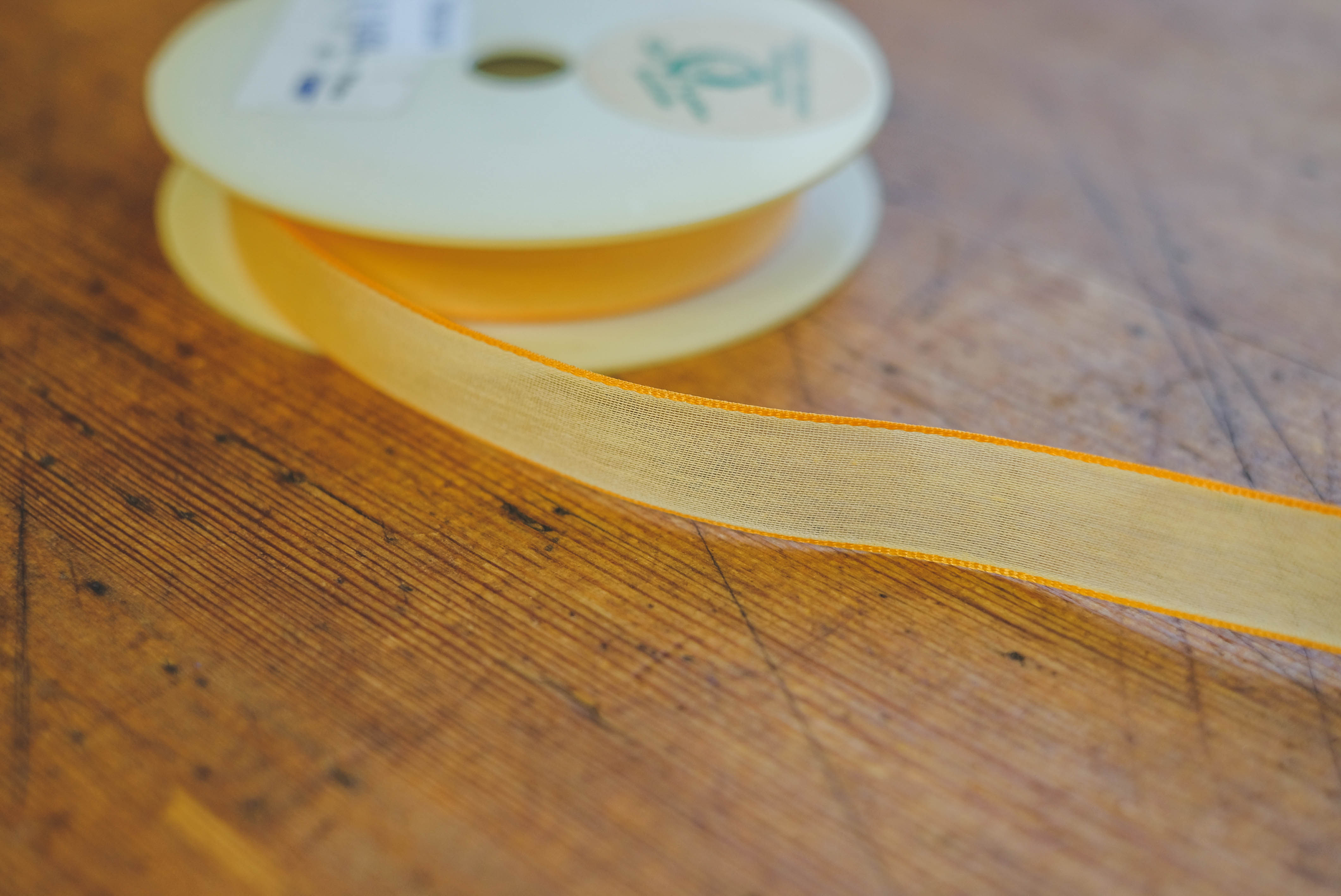 Chiffon ribbon 15mm- peach