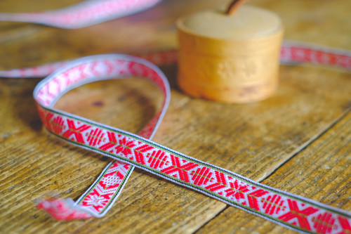 Traditional Swedish ribbon 15mm- Leksand