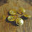 Thumbnail: Brass plate buttonwith edge- 25mm