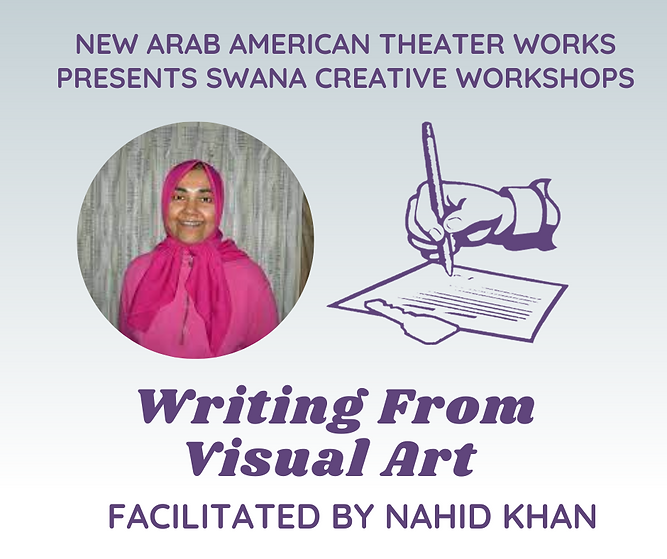 Writing From Visual Art
Facilitated by Nahid Khan