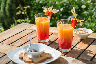 terrasse hôtel pour boire un verre en extérieur cadre verdoyant Provence