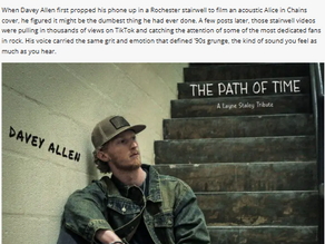 Davey Allen’s Path of TikTok Covers to a Full Tribute