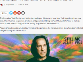 Todd Rundgren Visits New York as Part of “Still Me, (Still We)” Tour