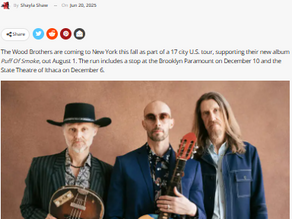 Wood Brothers Announce Fall Tour With Stops in Brooklyn and Ithaca