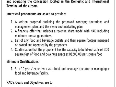 Request for Proposal (RFP): Nassau Airport Development Company (NAD)