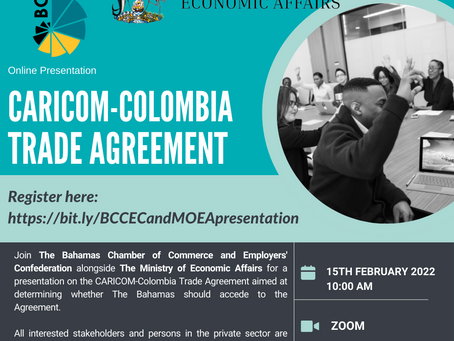 Event: Online Presentation -  CARICOM-Colombia Trade Agreement | February 15th at 10am