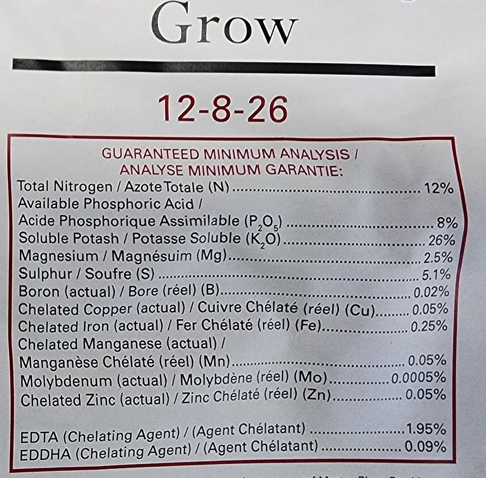 Thumbnail: Grow Fertilizer 12-8-26 + Micro, Vegetative Growth Stage Fertilizer for Soil and