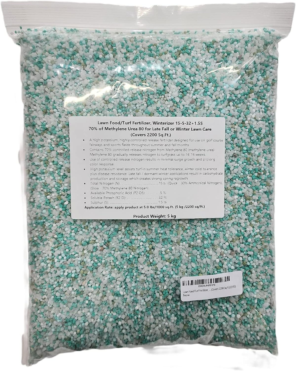 Lawn Food / Turf Fertilizer, Winterizer 15-5-32