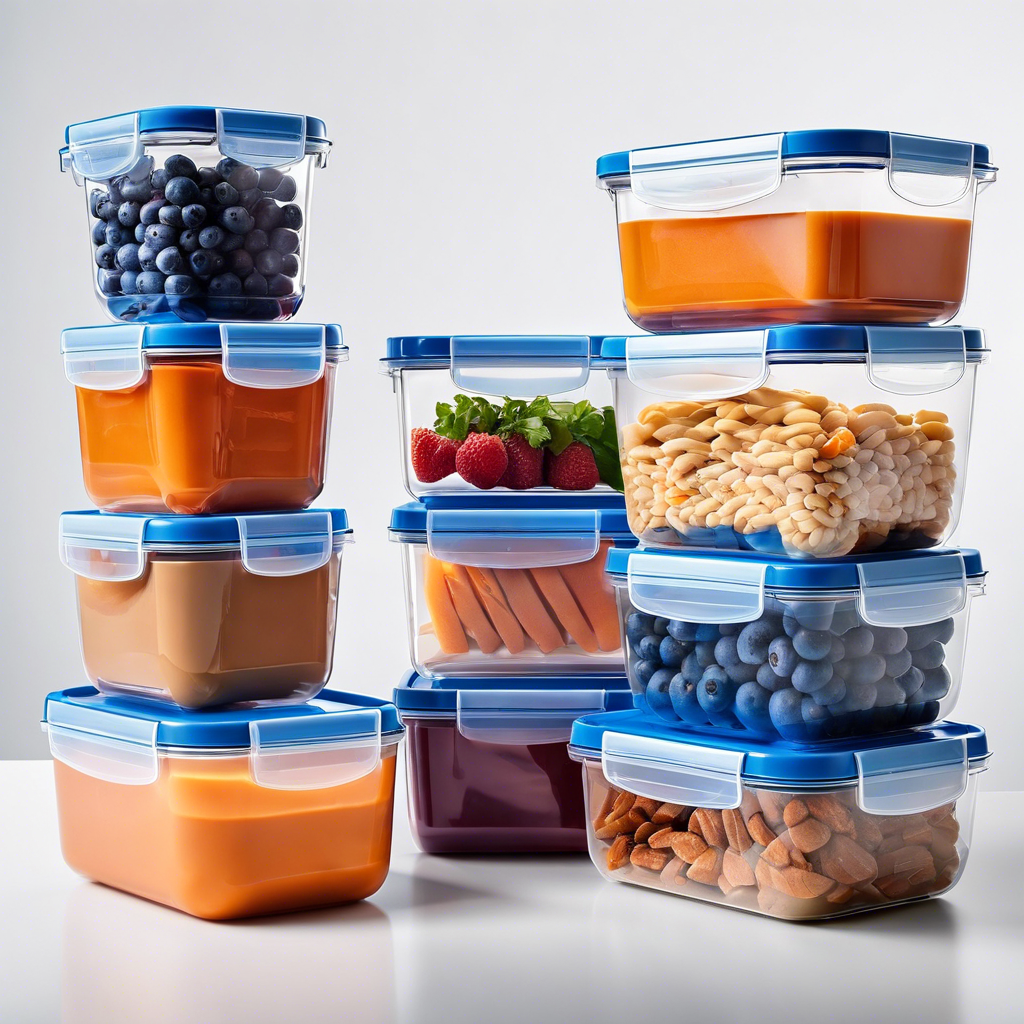 Recipientes compactos para armazenamento de alimentos