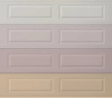 garage door with 4 different colors
