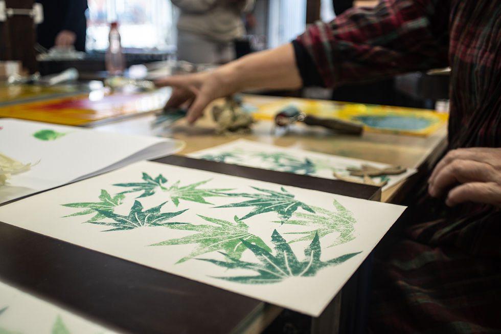 LINOLEUMSTRYK FOR ALLE - Dagskursus