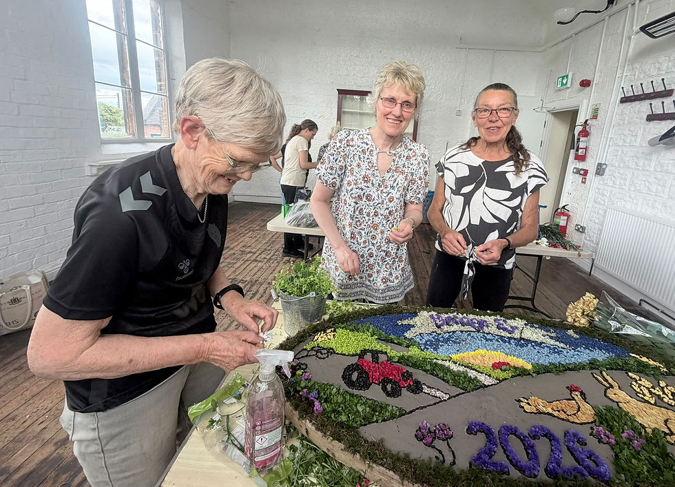 Cheddleton Well Dressing Success